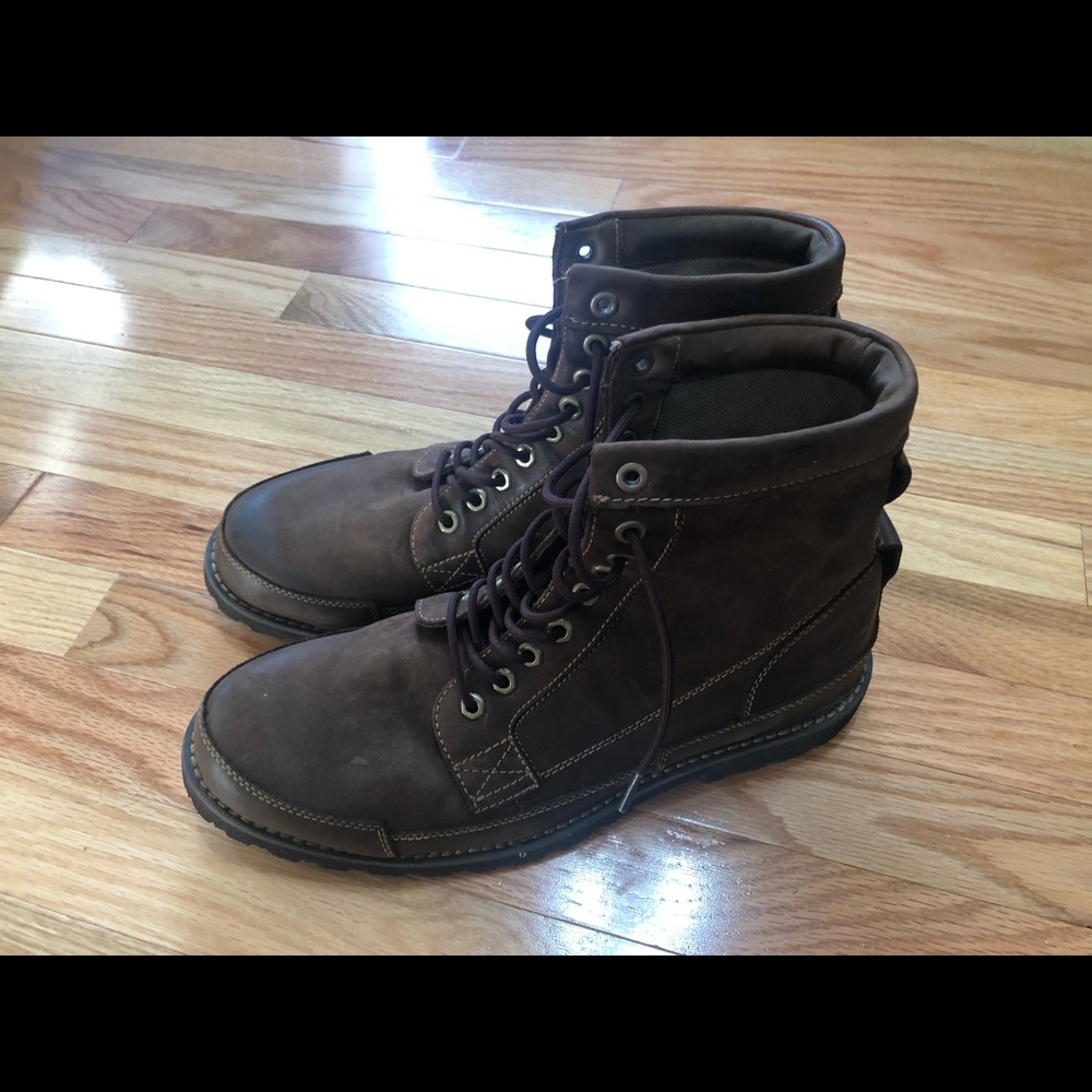 Timberland Men’s Brown Leather Boots Size 11.5 NEW